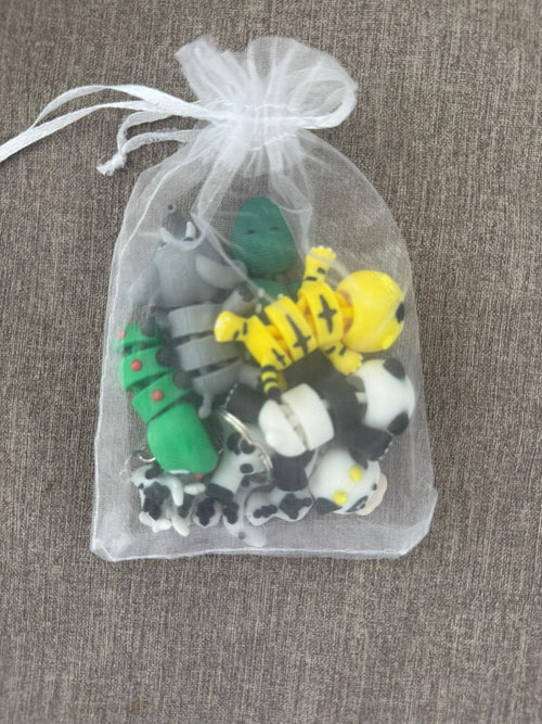 Flexi Animals Set + FREE Flexi Dragon Keychain